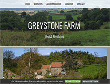 Tablet Screenshot of greystonefarm-bedandbreakfast.co.uk